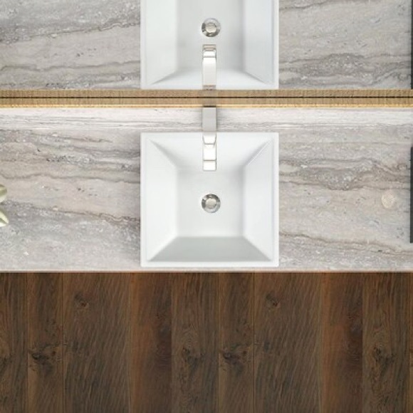 Jacuzzi Maya White Vessel Square Traditional Bathroom Sink (16.14-in x 16.14-in) - Picture 4 of 7